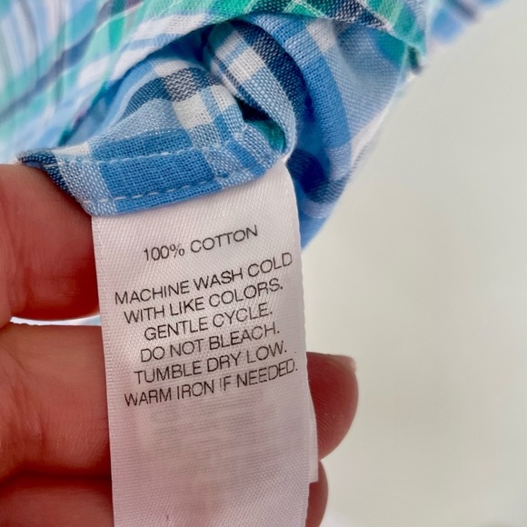 Vineyard Vines Classic Tucker Shirt Button Down Plaid Pink Blue S Cotton - Picture 5 of 8